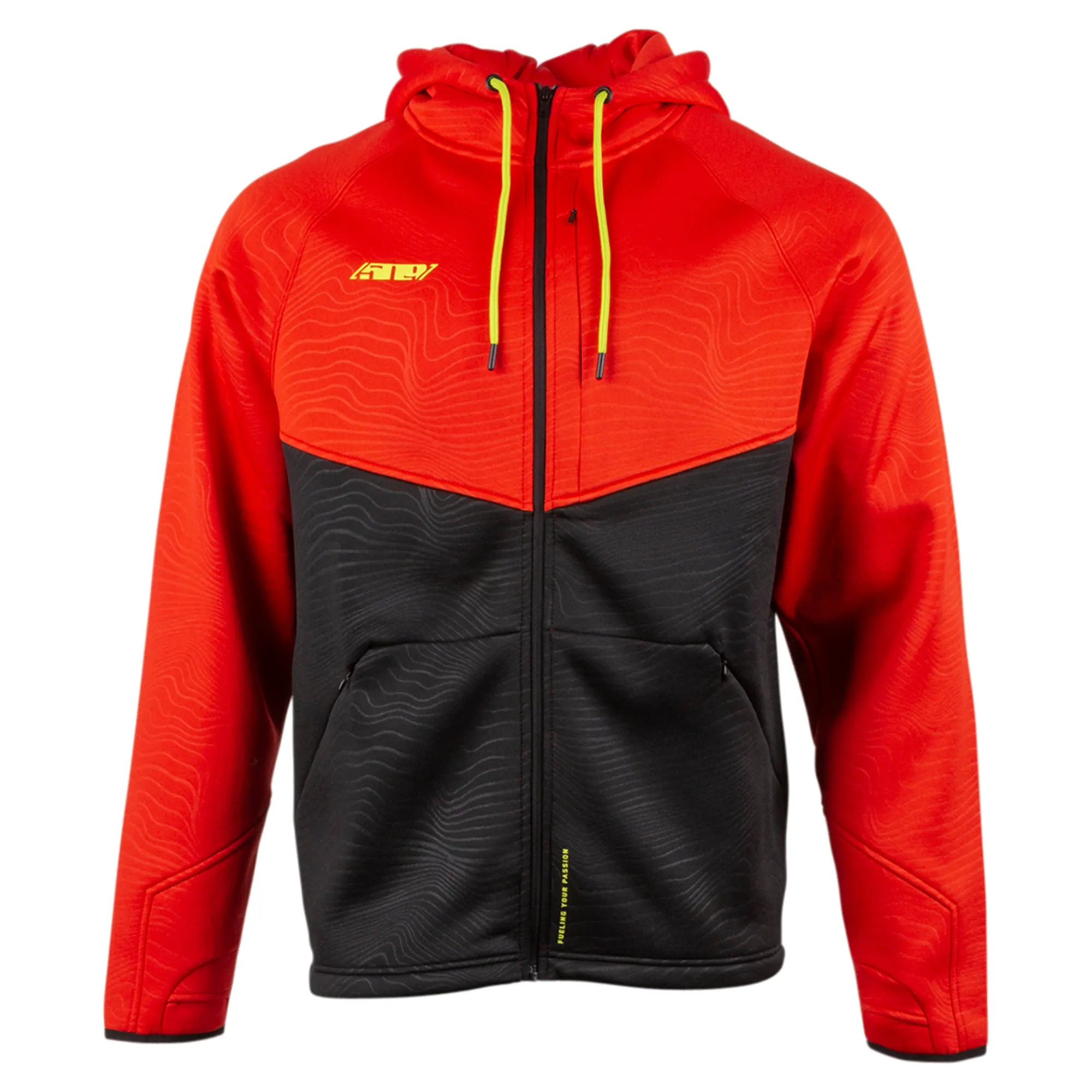 509 Mens Tech Zip Snowmobile Hoodie Red