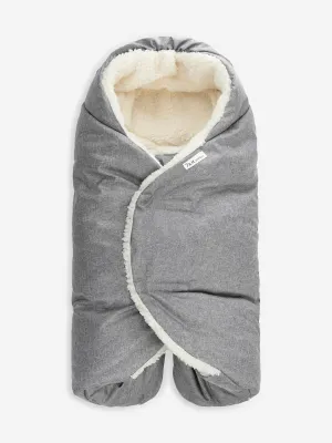 7AM Enfant Baby Nido Duvet Wrap in Grey