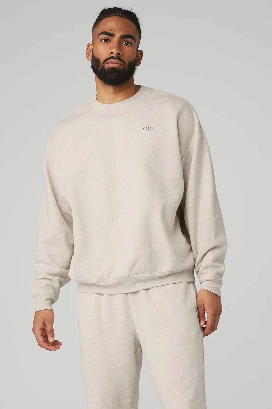 Accolade Crew Neck Pullover - Oatmeal Heather