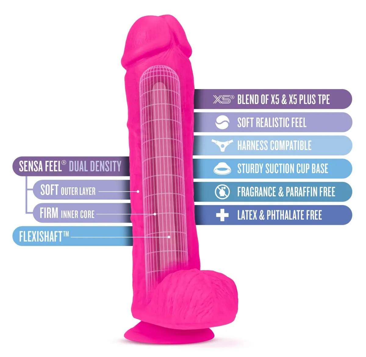 Au Naturel - Bold - Big John - 11 Inch Dildo