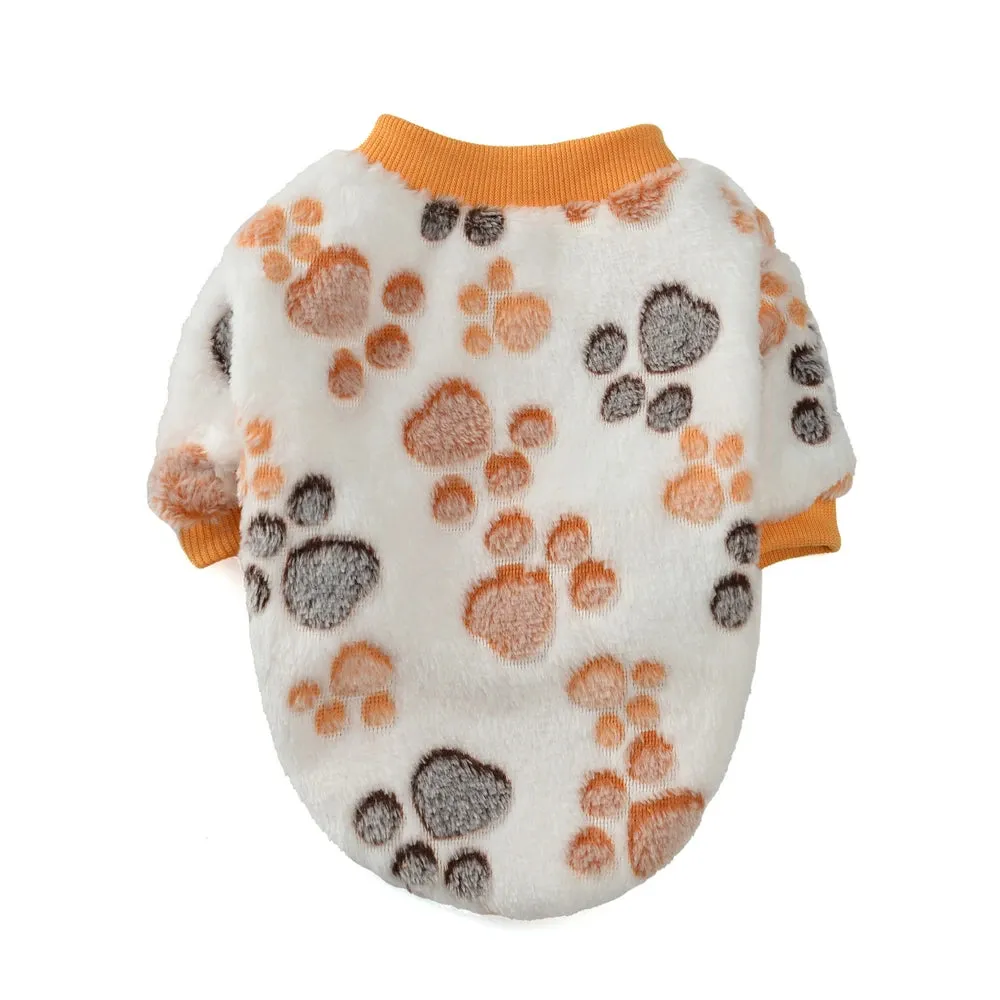 Autumn and Winter Fleece Sweatshirts for Small Dogs and Cats - Soft and Cozy Pet Clothes for Chihuahuas, Yorkies, Pugs, and More