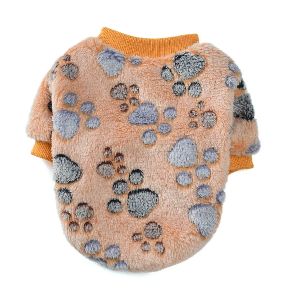 Autumn and Winter Fleece Sweatshirts for Small Dogs and Cats - Soft and Cozy Pet Clothes for Chihuahuas, Yorkies, Pugs, and More