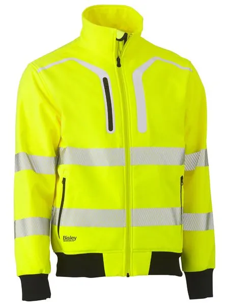 Bisley Hi Vis 2 Taped Soft Shell Bomber Jacket BJ6979T