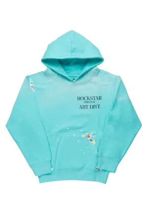 Boys Rockstar Art Dist. Mint Graphic Hoodie