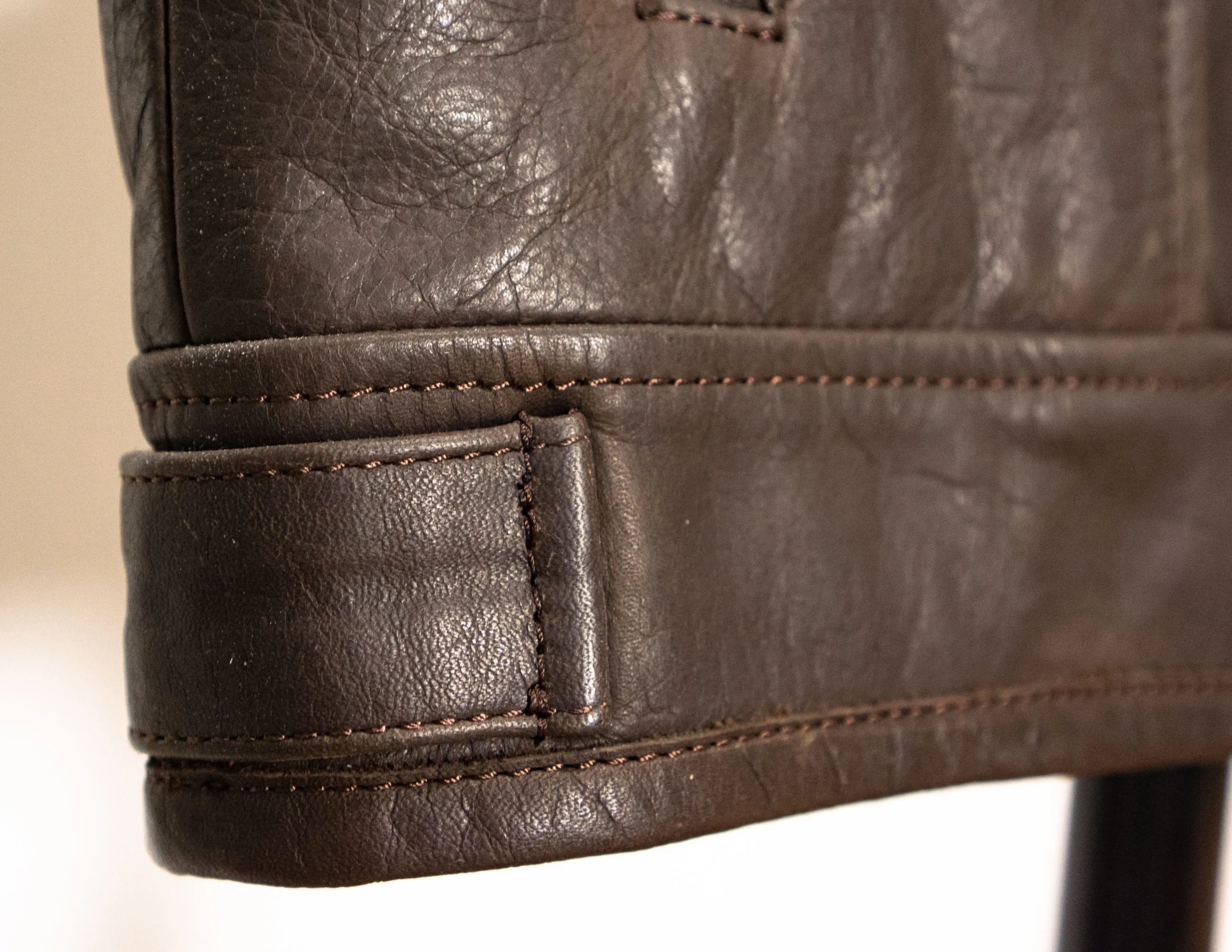 Brown Leather Vest, Motorcycle Vest Diamond Stitched | HandCrafted