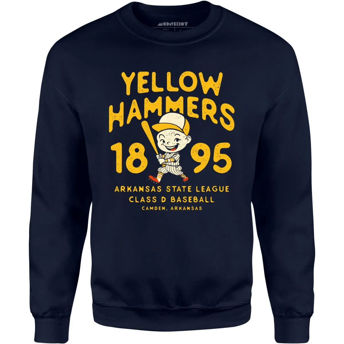 Camden Yellow Hammers - Arkansas - Vintage Defunct Baseball Teams - Unisex Sweatshirt