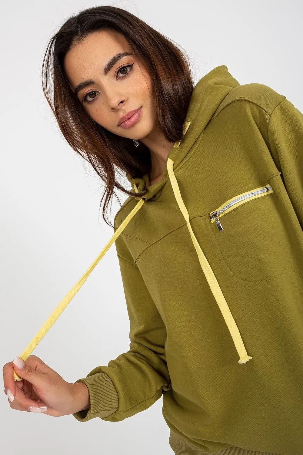 Chic Zip-Up Hooded Sweatshirt