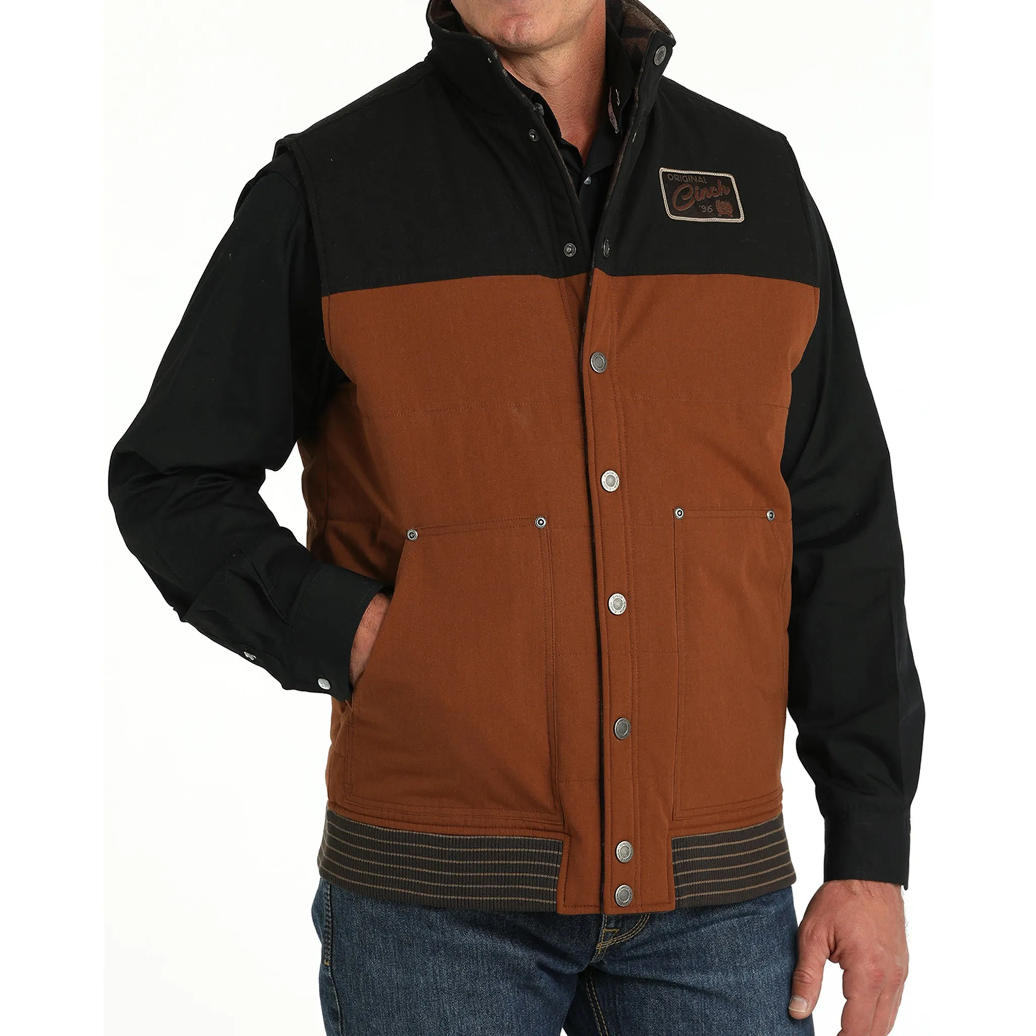 Cinch Men's Brown Reversible Vest