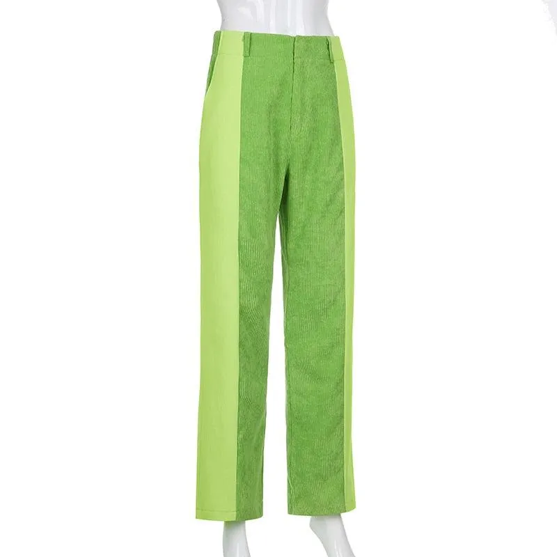 CORDUROY CUTOUT PANTS