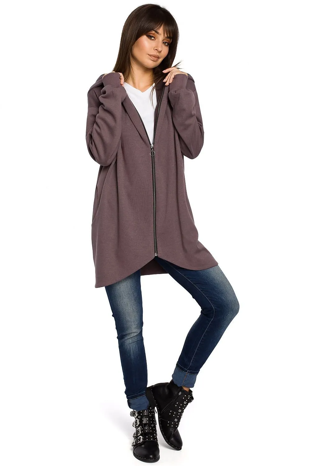 Cozy Chic Oversized Zip-Up Hoodie