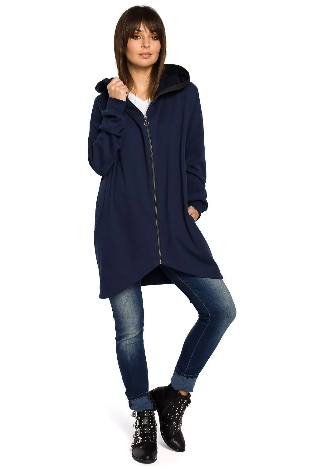 Cozy Chic Oversized Zip-Up Hoodie