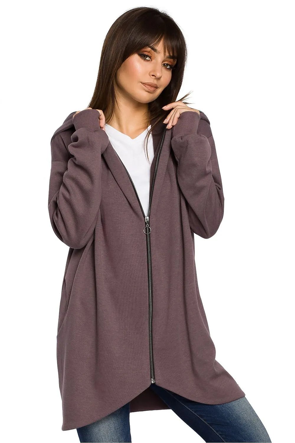 Cozy Chic Oversized Zip-Up Hoodie