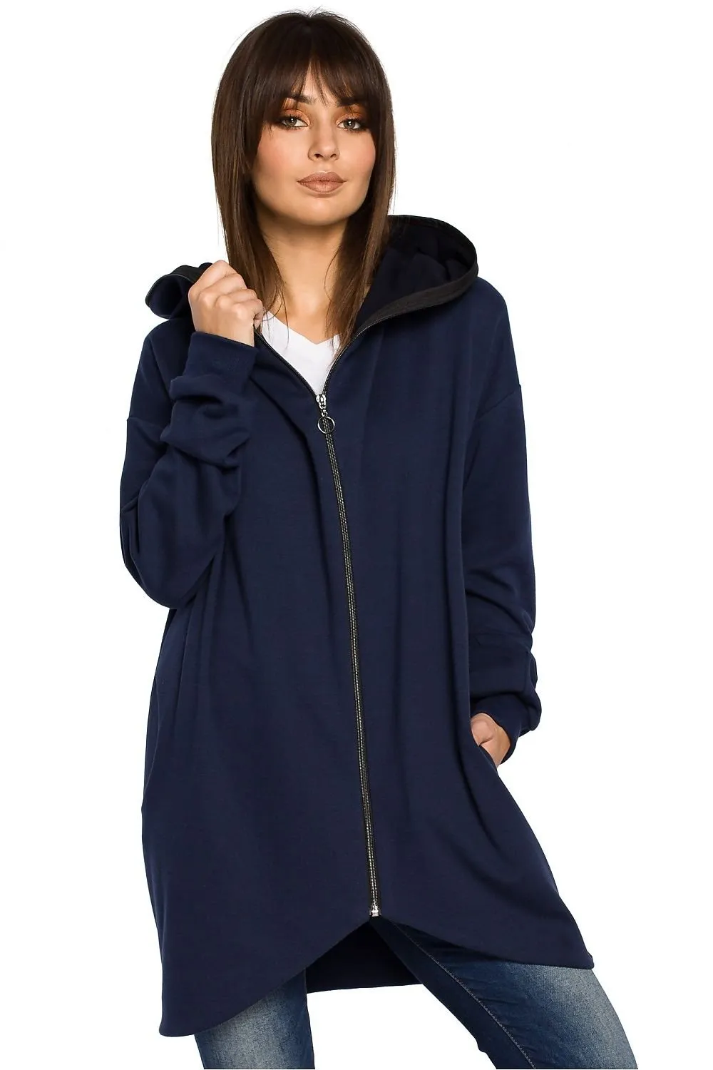 Cozy Chic Oversized Zip-Up Hoodie