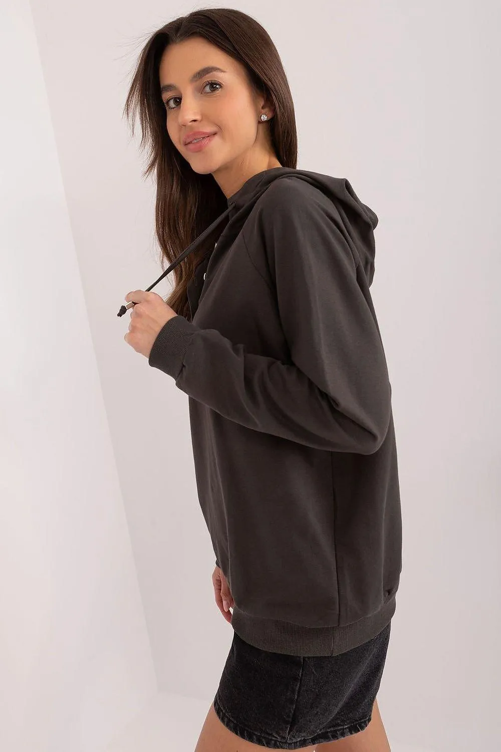 Cozy Cotton Blend Hooded Sweatshirt