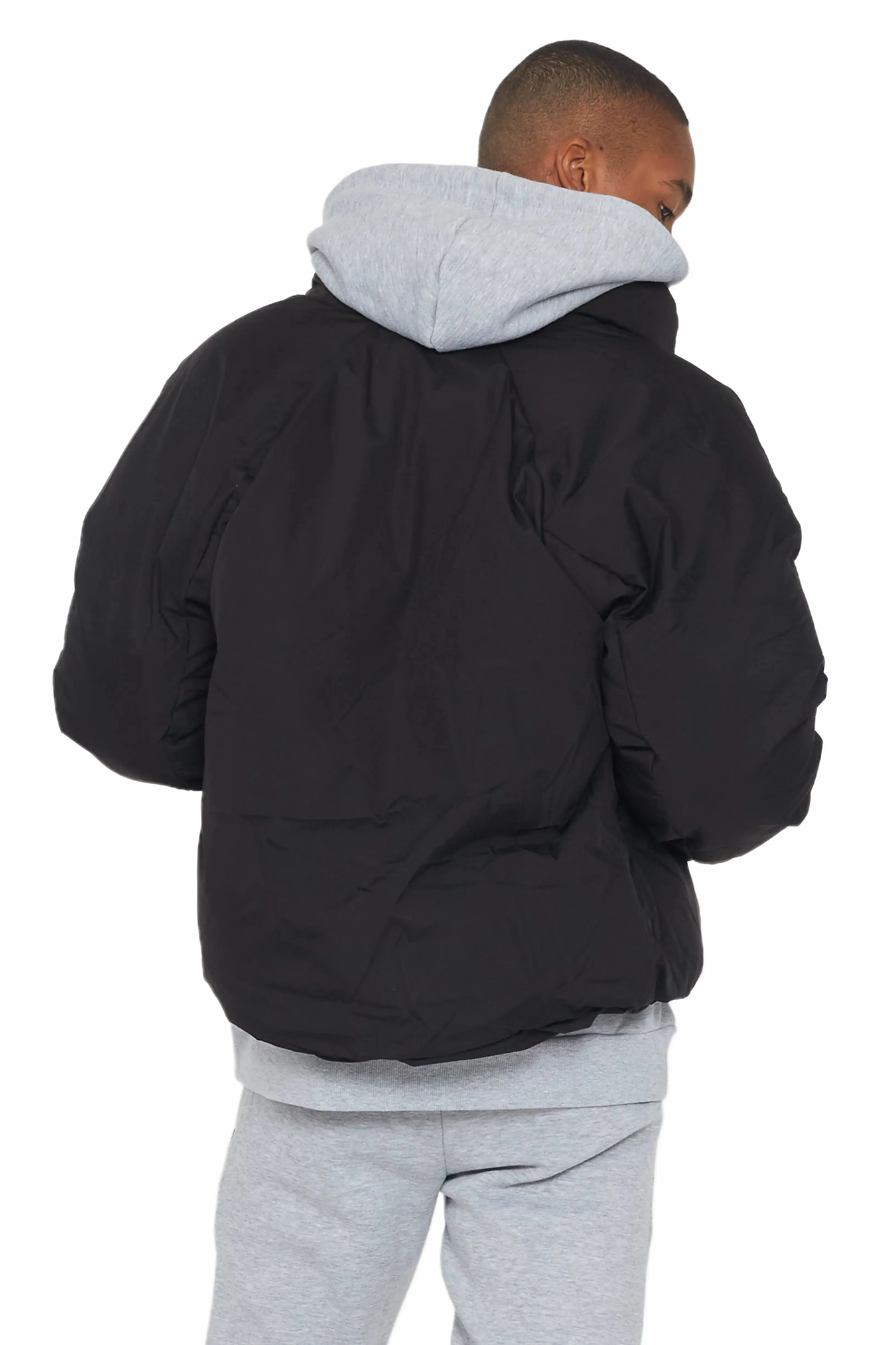 Damien Black Puffer Jacket