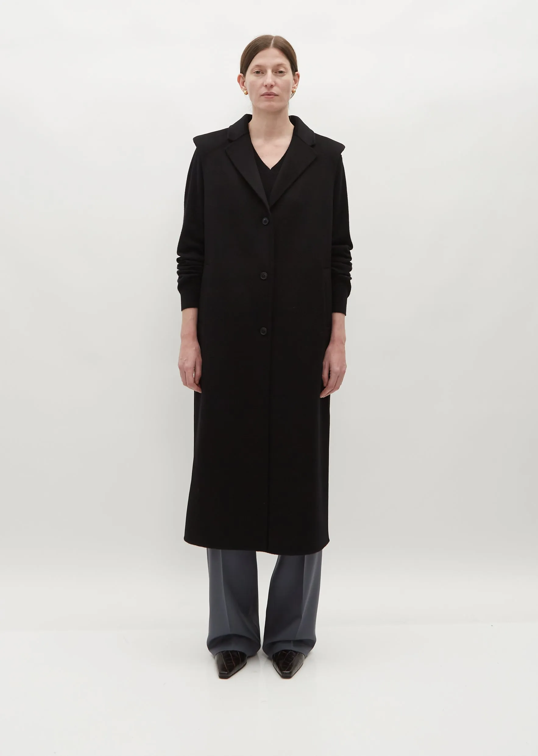 Deanna Wool Cashmere Sleeveless Coat