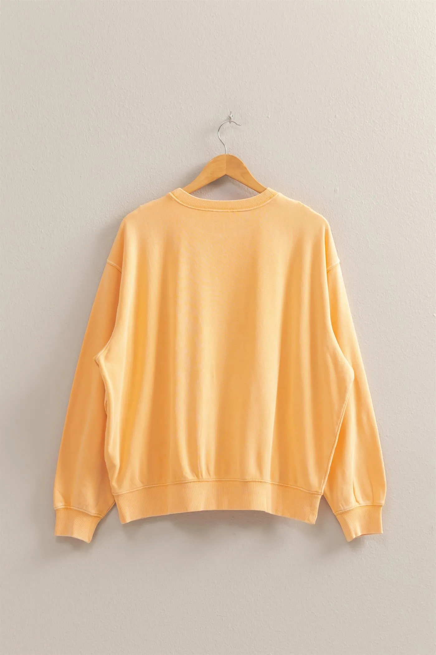 DZ25E113-Drop Shoulders Relaxed Crew Neck Sweatshirt