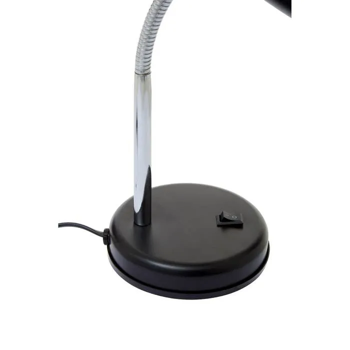 Essential Flexible Metal Desk Lamp with Circular Base