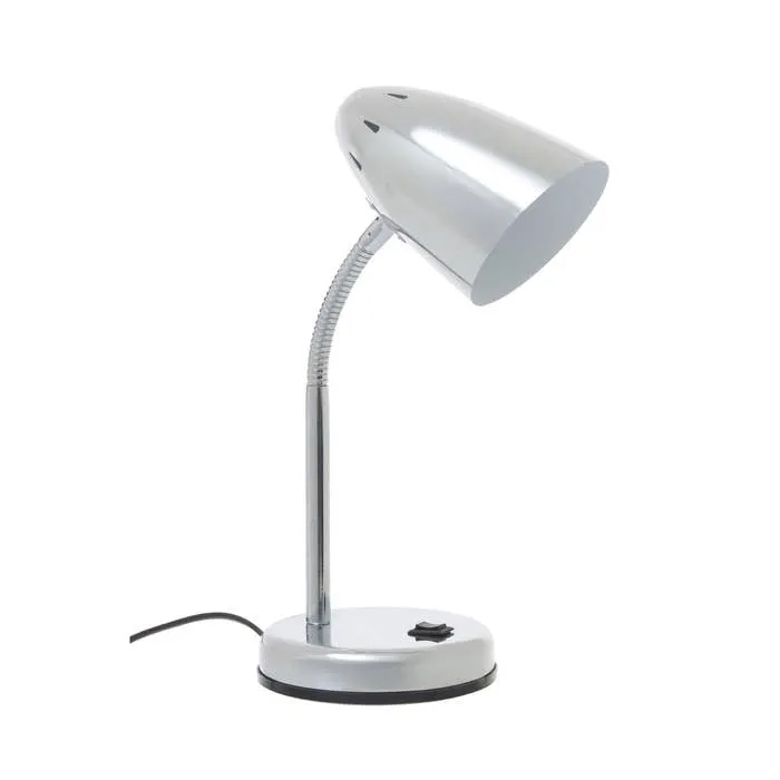 Essential Flexible Metal Desk Lamp with Circular Base