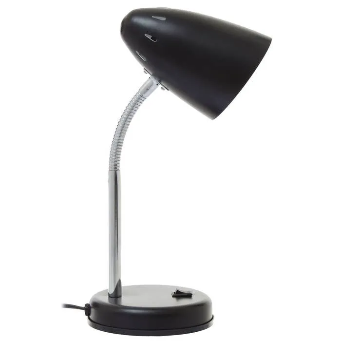 Essential Flexible Metal Desk Lamp with Circular Base