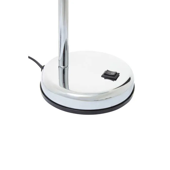 Essential Flexible Metal Desk Lamp with Circular Base