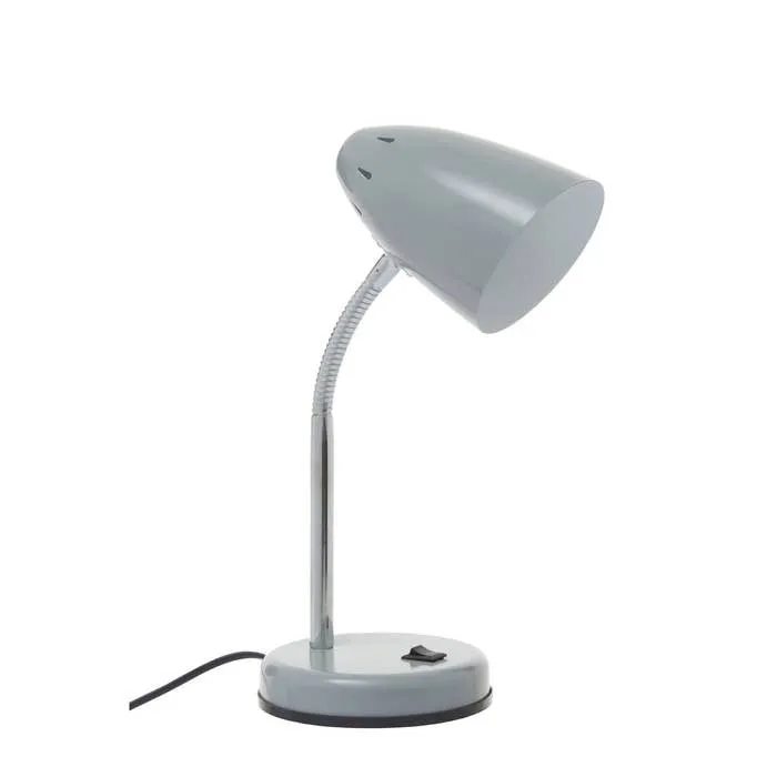 Essential Flexible Metal Desk Lamp with Circular Base