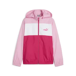 Essentials Color-Blocked Full Zip Windbreaker (Youth)