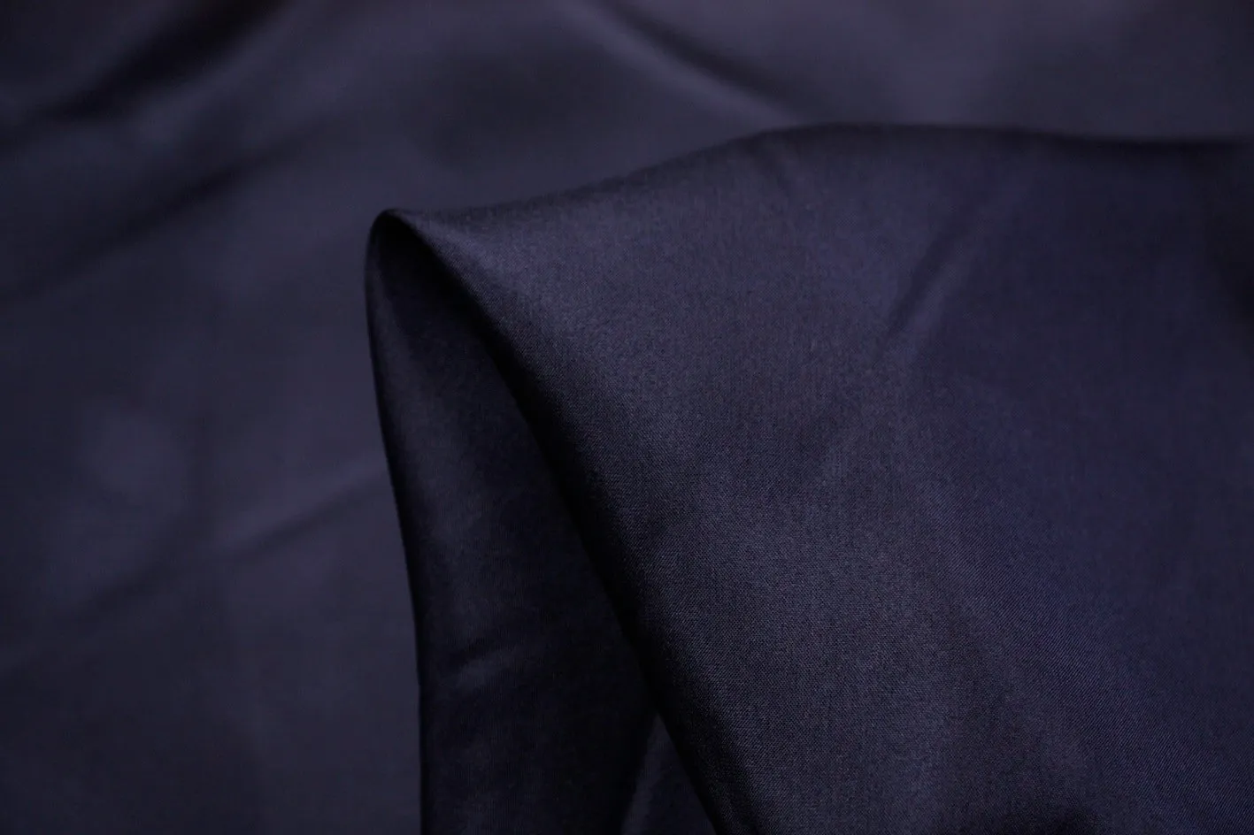 French Navy Silk Habutai