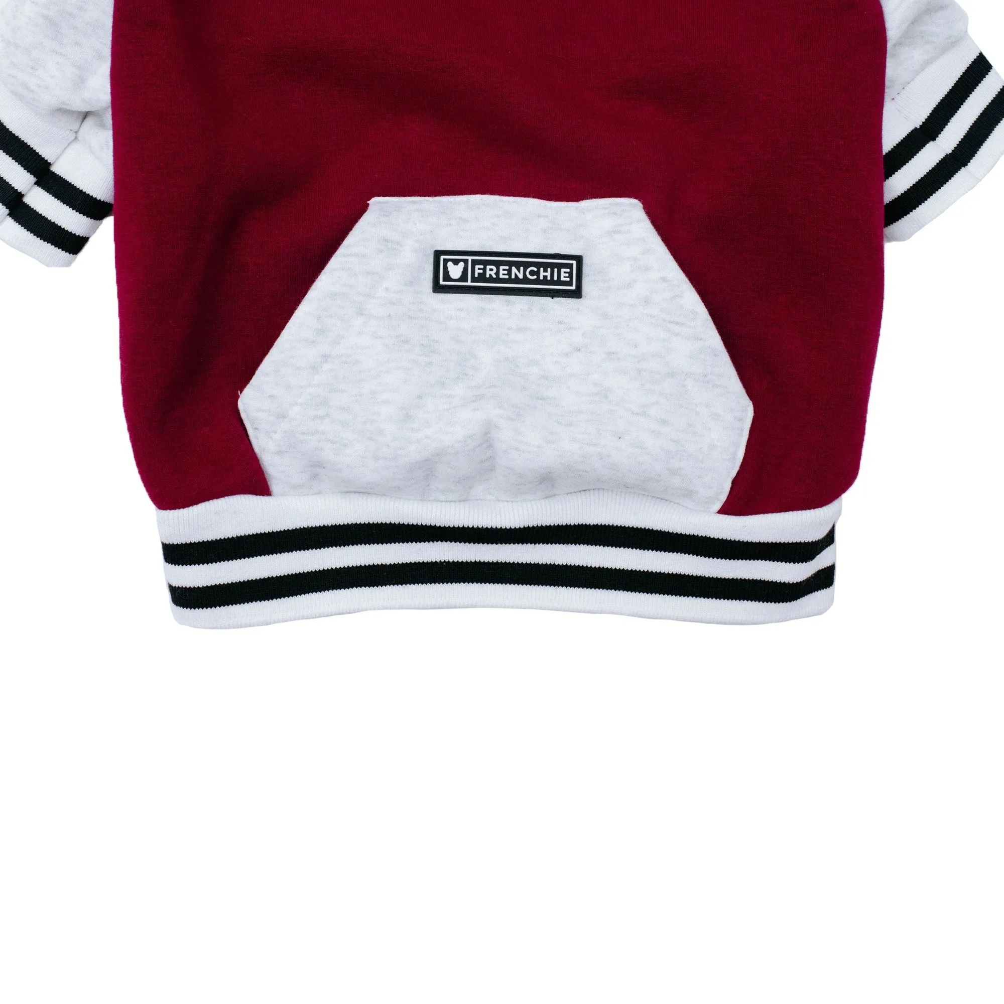 Frenchie Dog Hoodie - Ruby Varsity