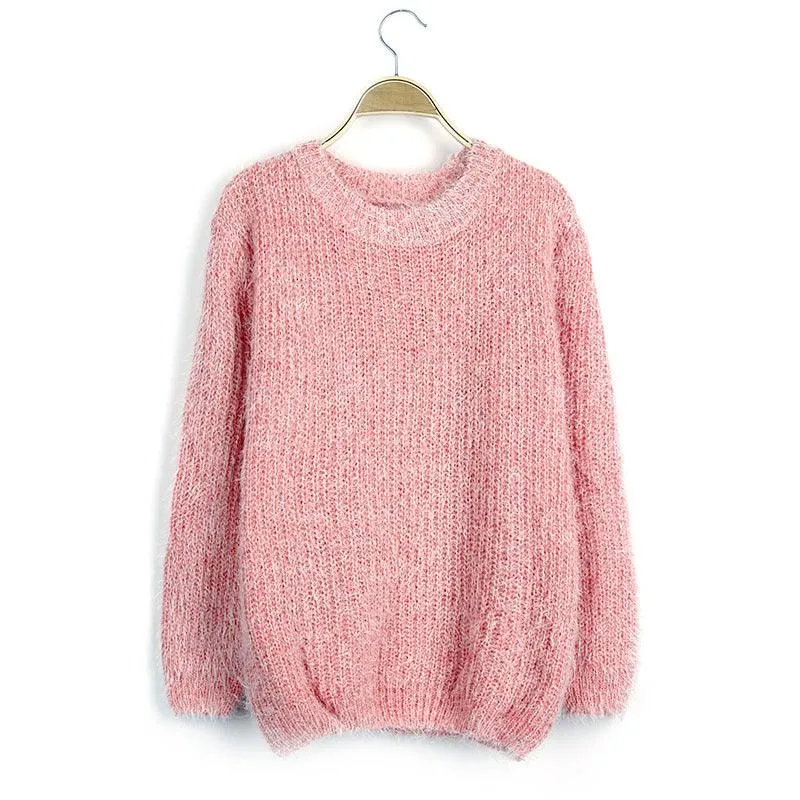 FUZZY PULLOVER SWEATER