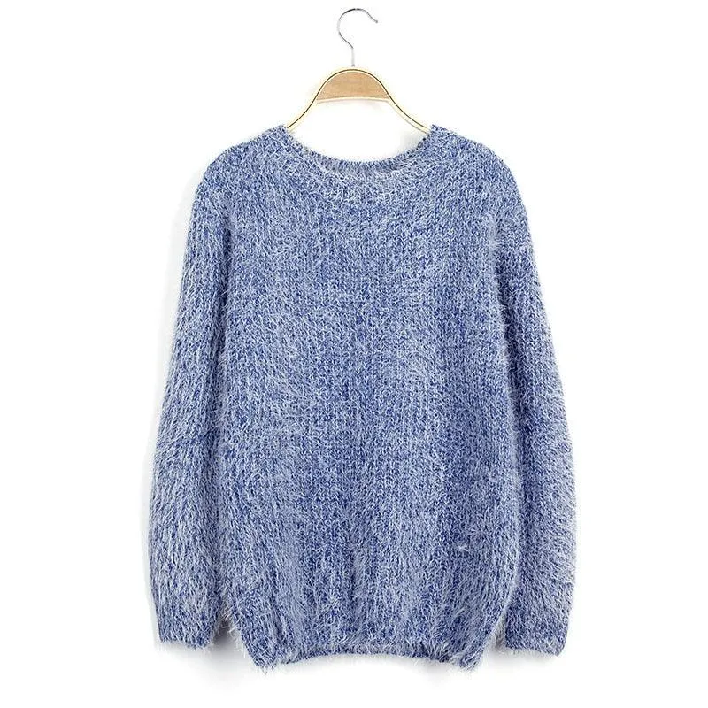 FUZZY PULLOVER SWEATER