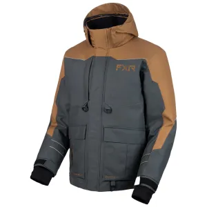 FXR Mens Excursion Snowmobile Jacket Asphalt/Copper Grey