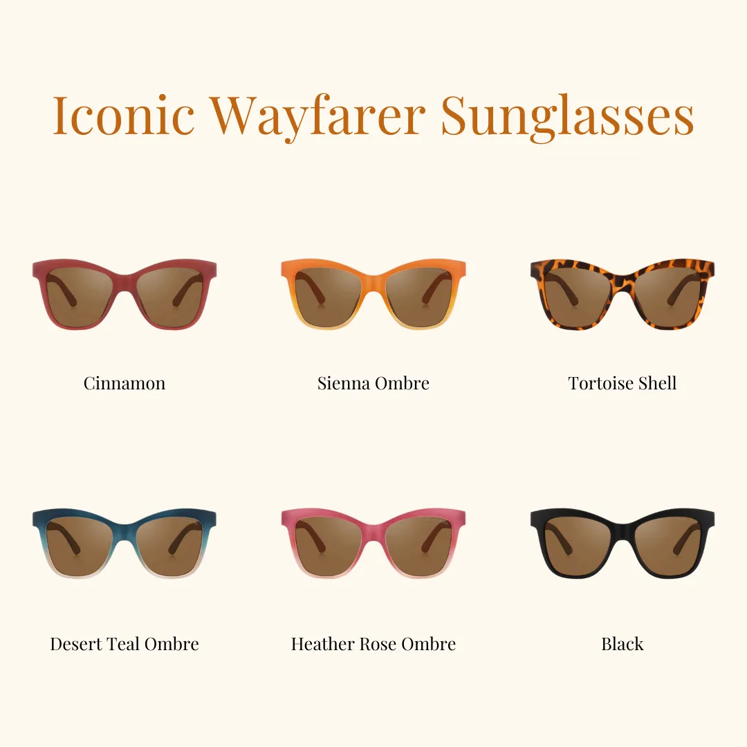 Iconic Wayfarer | Polarized Sunglasses | Cinnamon