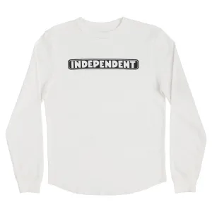 Independent Bar Logo L/S Thermal Top Off White