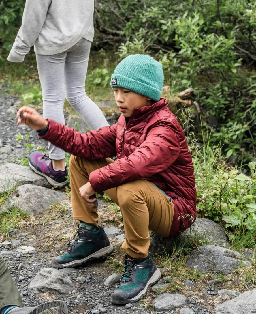 Keen Youth Wanduro Mid Waterproof Boot - Sky Captain/Sea Moss