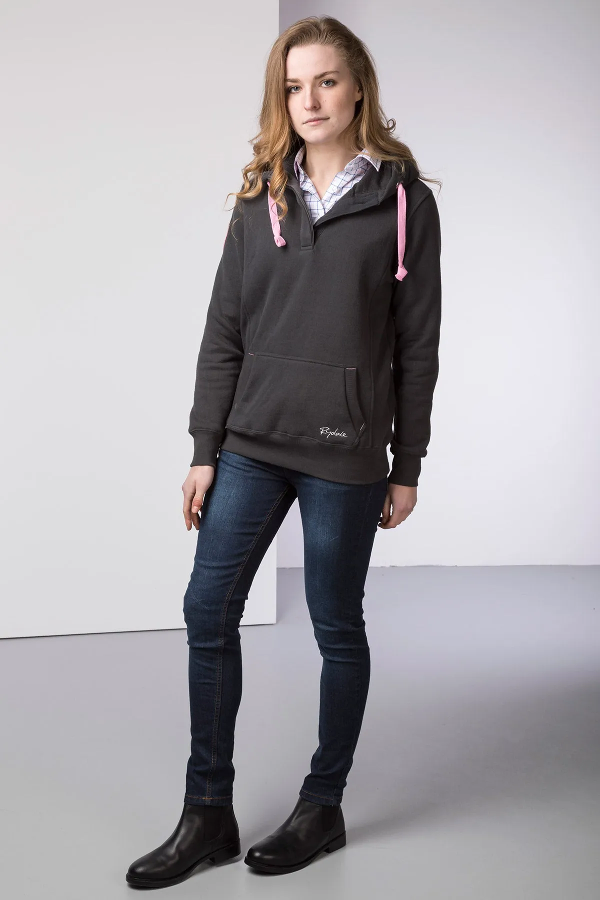 Ladies Button Hoody with Number