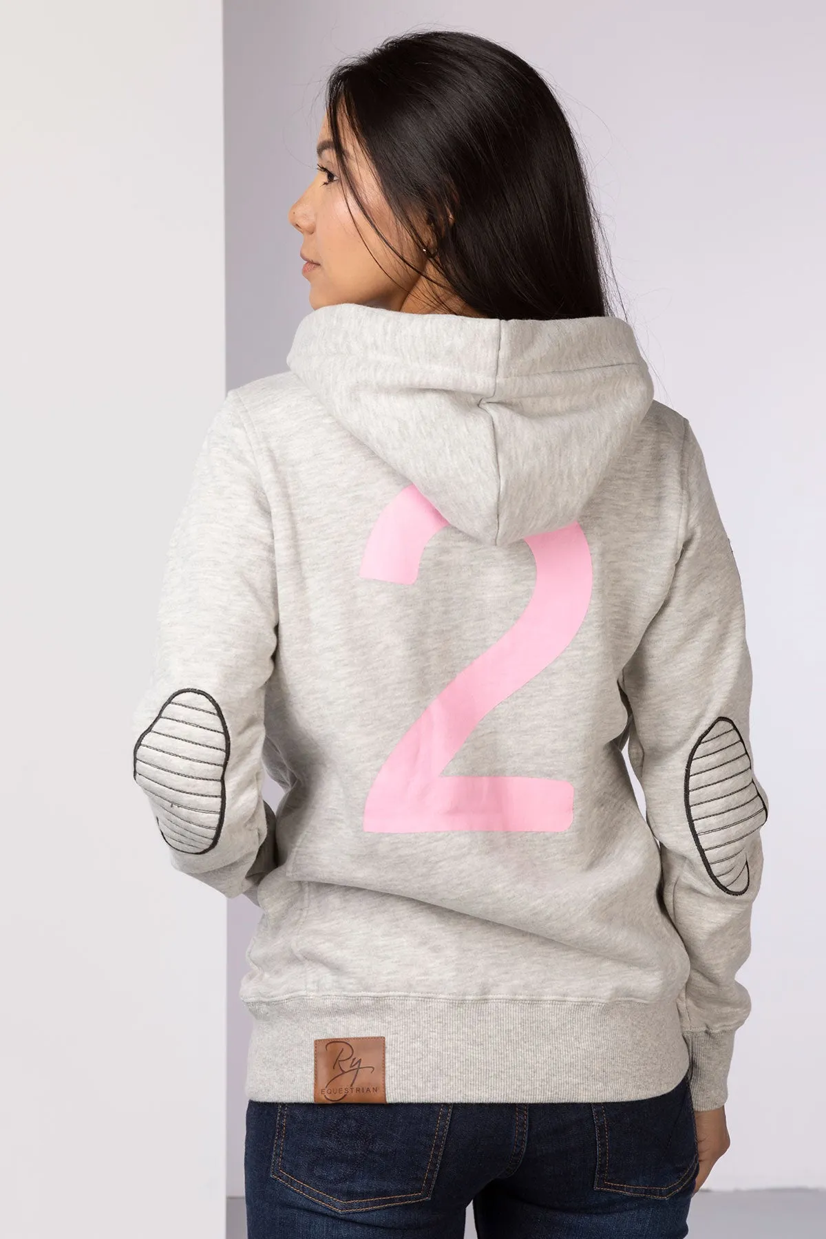 Ladies Button Hoody with Number