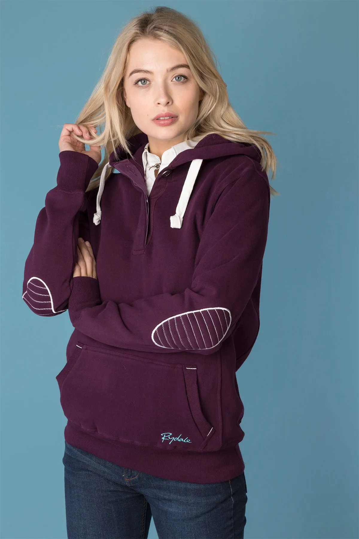 Ladies Button Hoody with Number