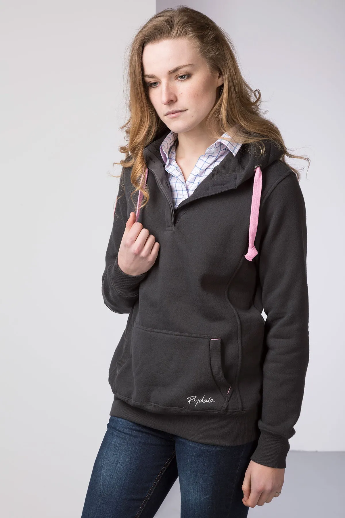 Ladies Button Hoody with Number