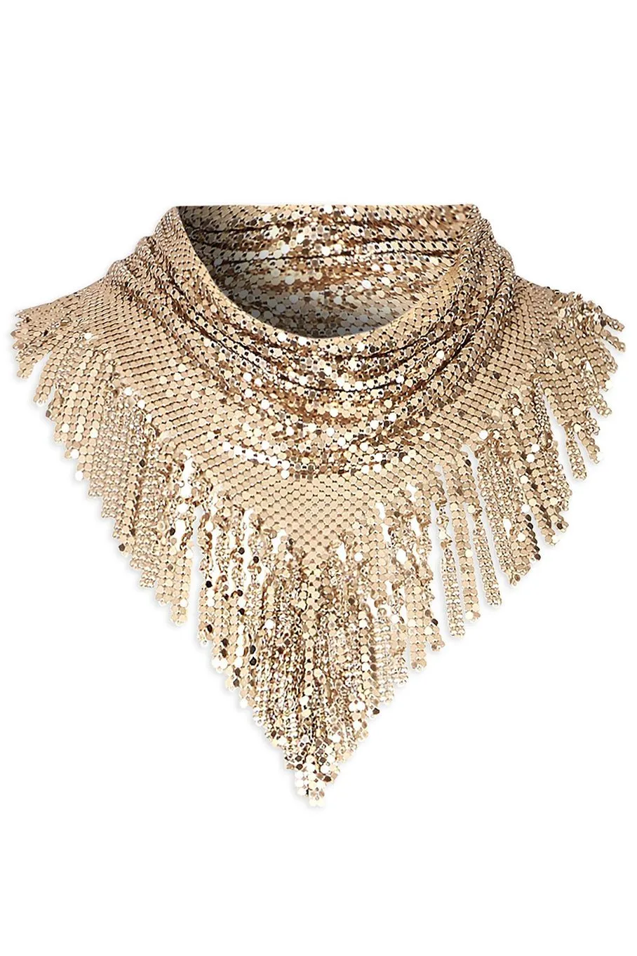 Light Gold Pixel Scarf