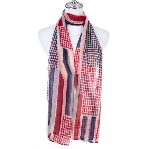 Maddie Pattern Red Scarf