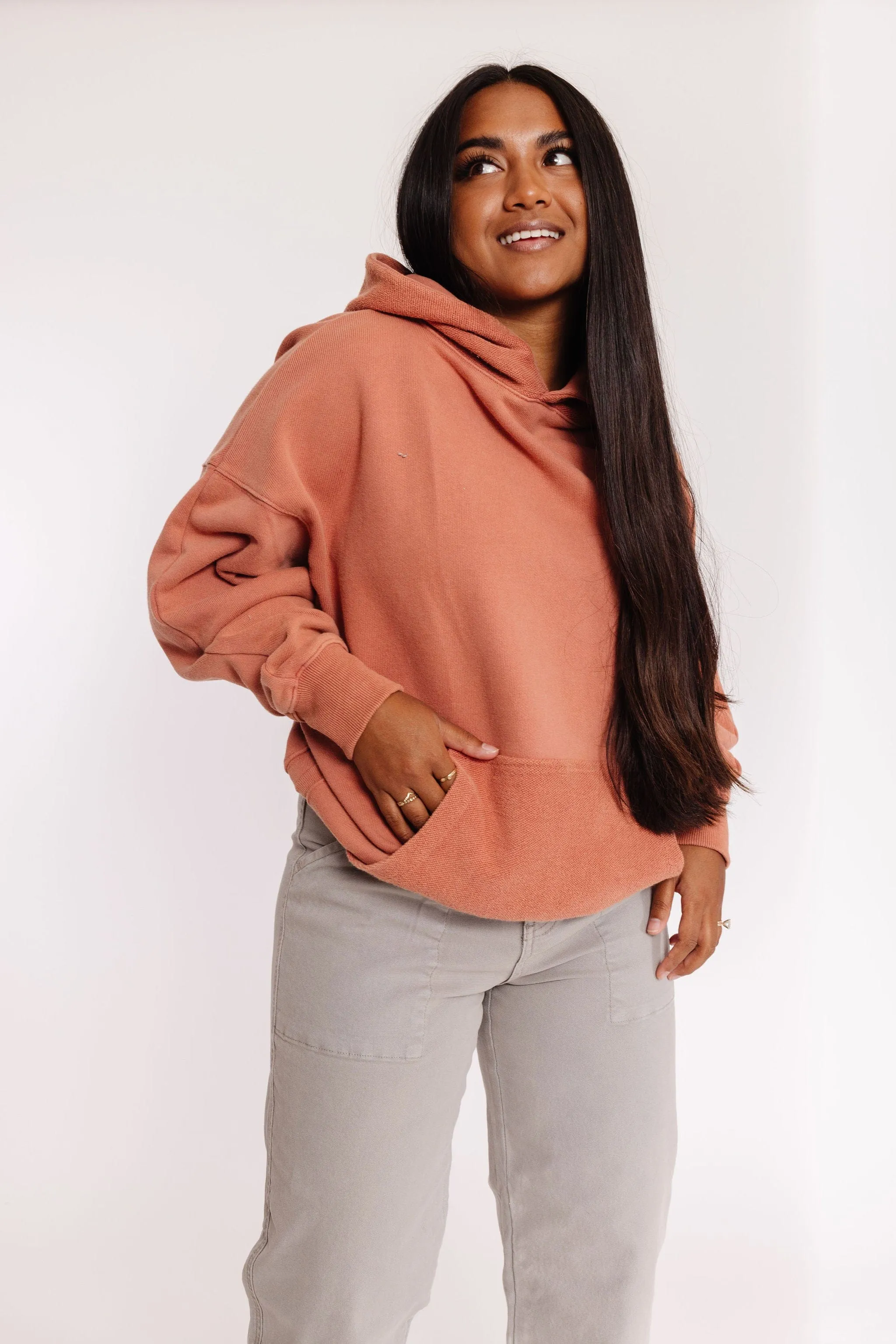 Marina Sweatshirt Hoodie in Clay