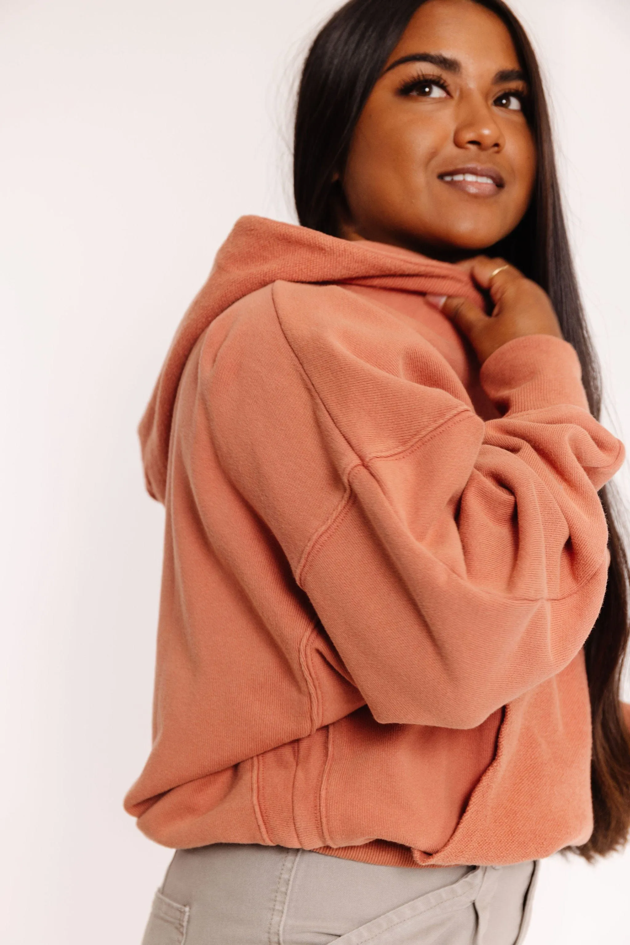 Marina Sweatshirt Hoodie in Clay