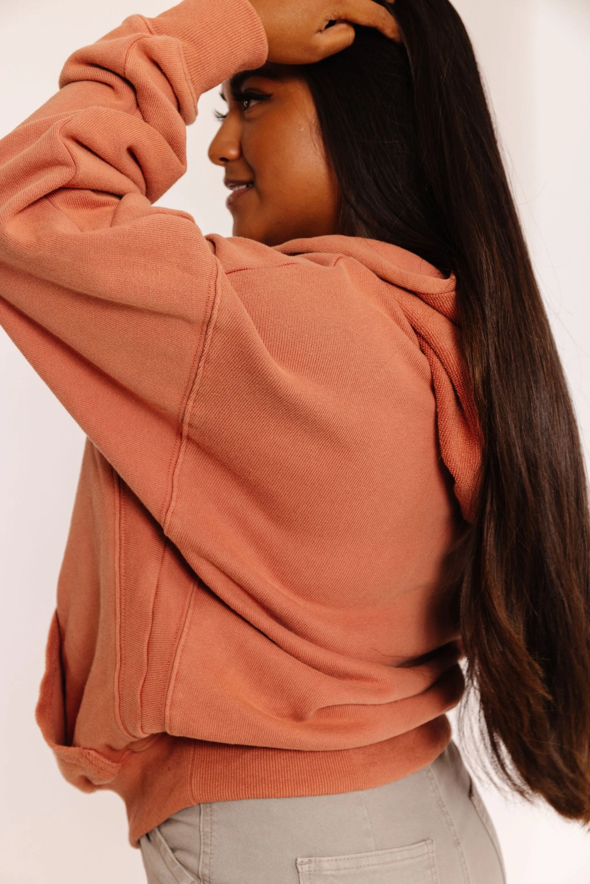 Marina Sweatshirt Hoodie in Clay