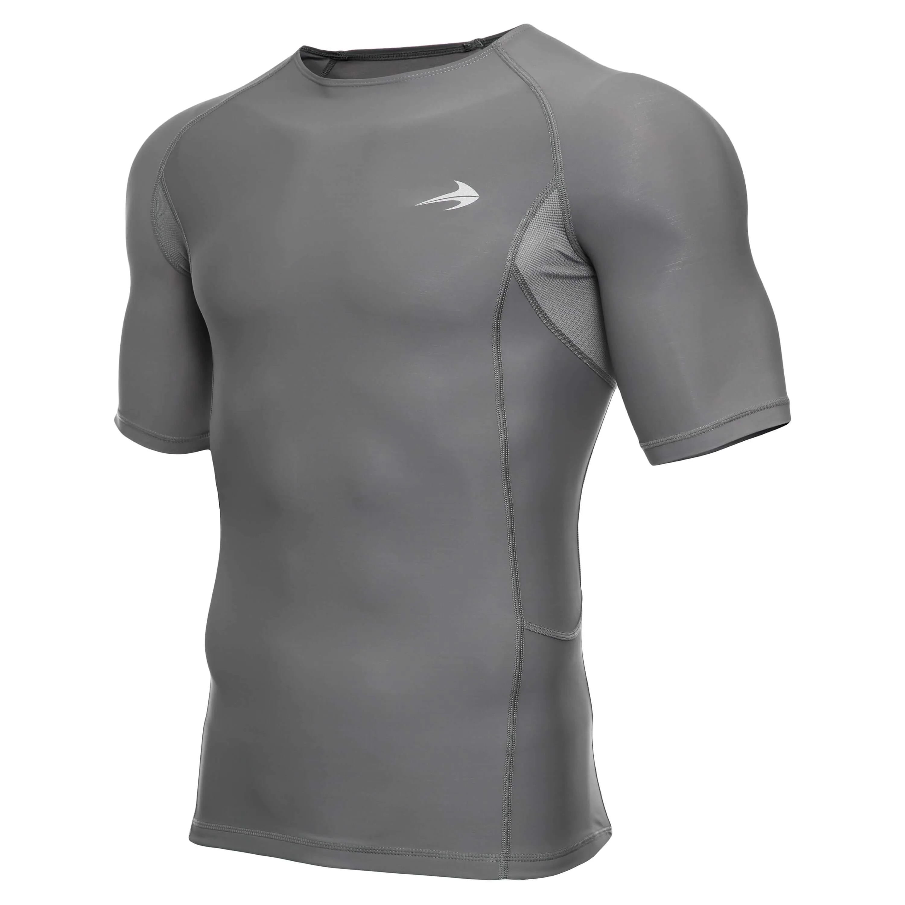 Men's Compression Short Sleeve Shirt - Dark Gray