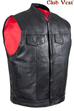 Men's Naked Cowhide Gun Pocket Vest by Club Vest®