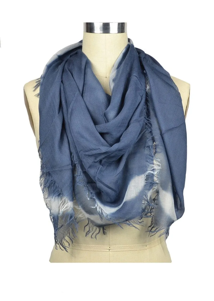 Midnight Navy Tie-Dyed Scarf  Chan Luu