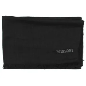 Missoni Scarf Dark Gray Black - Alpaca Silk Shawl SALE