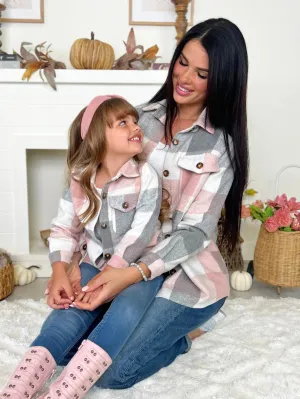 Mommy and Me Cozy Plaid Flannel Shacket