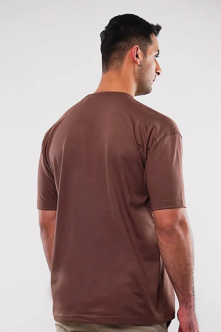 Oversized T-Shirt - Brown